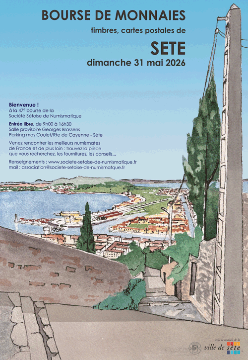 Bourse aux monnaies Sète 2026 Bourse aux monnaies Sète 2026